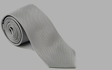 White and Silver Ties