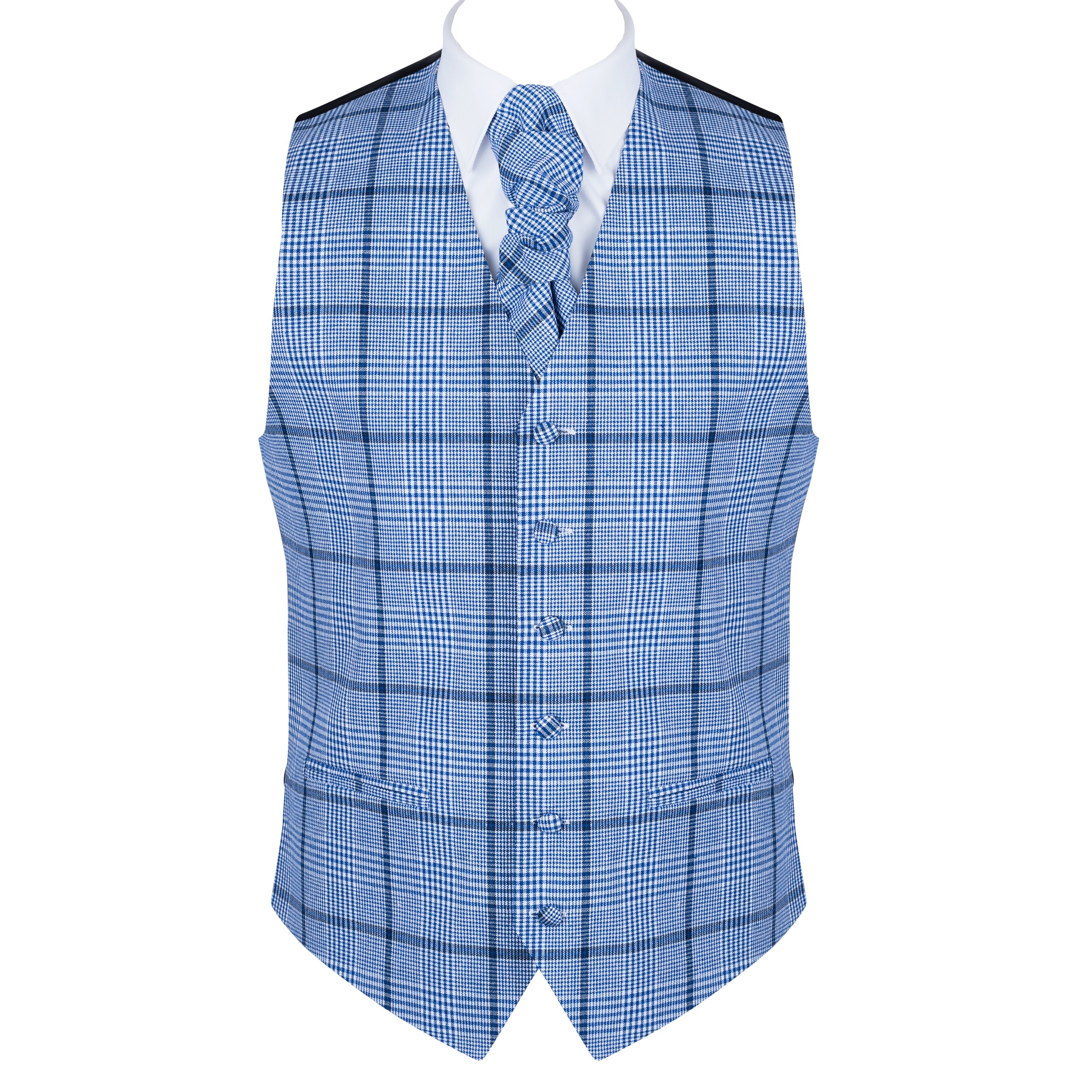 Regatta Blue Check Waistcoat #AB-WWA1007/2 