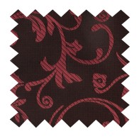 Burgundy on Black Swirl Leaf Swatch #AB-SWA1000/1